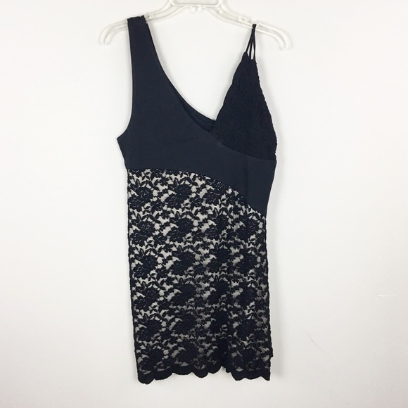 Free People | Black Lacy Strap Dress - E88 - Picture 3 of 7